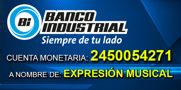 Número de cuenta monetaria Expresion Musical Banco Industrial