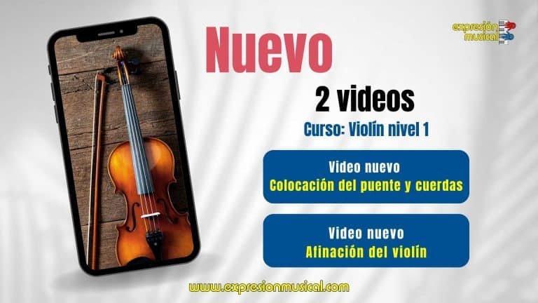Nuevo: 2 nuevos videos en curso de violín nivel 1